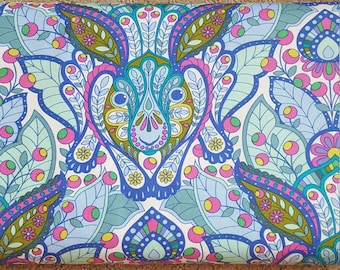 Tula Pink The Hare in Blue Raspberry Rabbit Bunny Slow and Steady Freespirit Fabrics