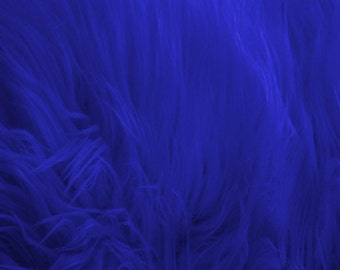 Shaggy Faux Fur / Royal Fabric by the yard