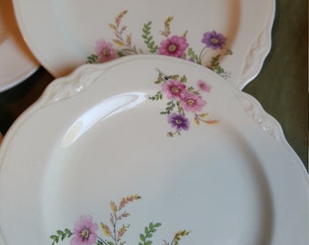 Homer Laughlin, Virginia Rose, 6 bread plates