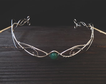 Silver Elven Circlet - Elven circlet - Elven Headpiece - Elven Crown - Wedding - Fairy - Elven Headdress - Princess - Renaissance Circlet