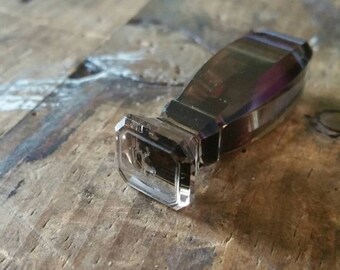 Gorgeous Stag smokey quartz Wax Seal desk seal of a stag on the principal end, the name Bessie on the other end
