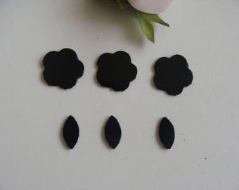 applique patterns matching black leather