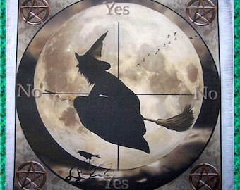 Witch Scrying Mat, Dowsing wiccan Magic Divination.