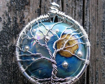 Moonlit Tree of Life Pendant