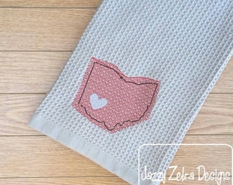 Ohio State Sketch Embroidery Design - Ohio state embroidery design - Ohio sketch embroidery design - state embroidery design - sketch