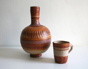 Mexican Drinking Jug and Mug