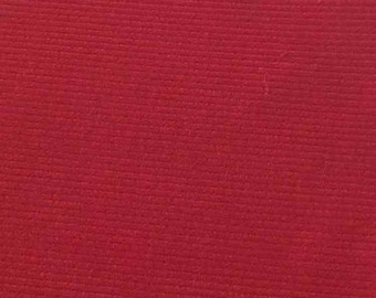 SALE Flame Featherwale Corduroy Fabric -- 44" Wide