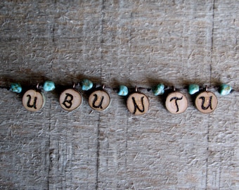 UBUNTU - Wood Hand Made Necklace by Tanja Sova