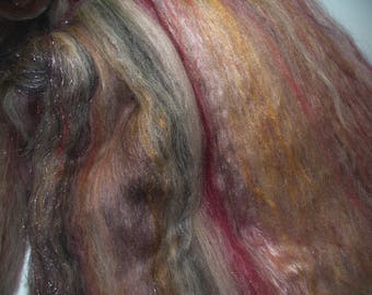 Wool Blend Batts for Hand Spinning Yarn