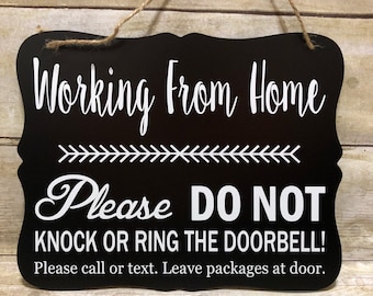 Do not knock sign | Etsy