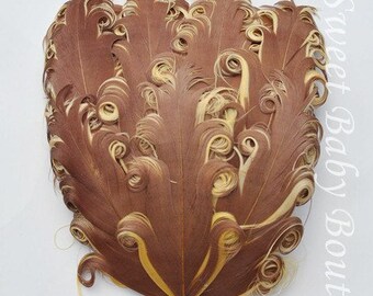 Feather Pad Brown/Gold