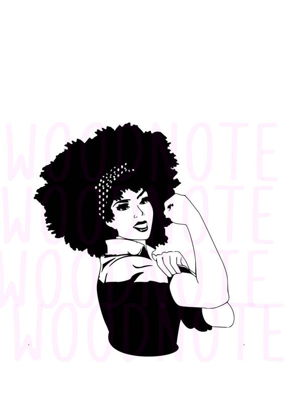 Download African American Rosie The Riveter SVG Black Pride Female
