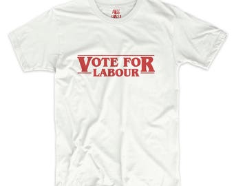 Vote Labour White T Shirt - Support Jeremy Corbyn - Unisex Top Slogan tee t-shirt #ootd #instafashion S M L XL