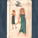 Vogue 7356 Misses Halter Back Wrap Sundress, Slide Slits, Patch Pockets, BoHo Dress Sewing Pattern, Size 14, Uncut, Very Easy Vogue