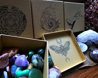 Crystal & Mineral Mystery Boxes: Geologic or Metaphysical Information Included | Multiple Tiers Available