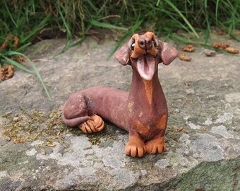 Miniature Sculpture - Chocolate Daxie