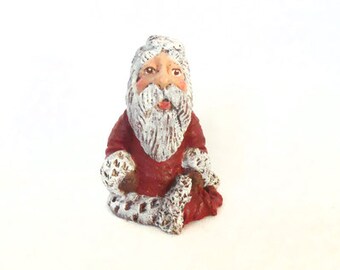 1 1/2" Mini Santa, Hand Painted Santa, Resin Santa, Santa Claus, Christmas Santa Claus, Santa, Small Santa, Christmas, New York Treasures