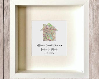 Home Sweet Our First New Personalised Art Gift Home Sweet Our First New Personalised Art Gift