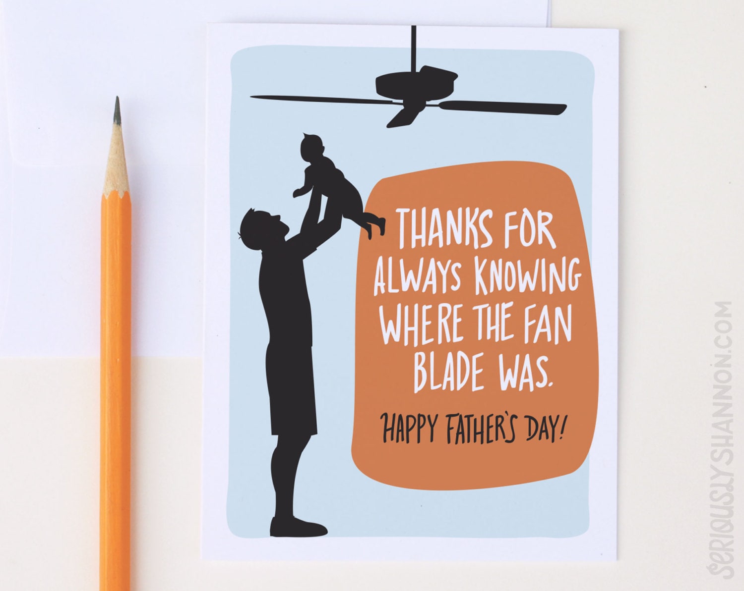Funny Father's Day card Thanks for knowing where