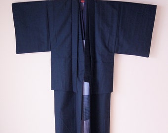 Vintage Japanese Men's Kimono Full Set / set of 4