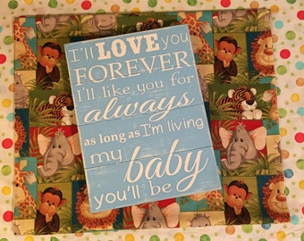 typography print i ll love you forever i ll