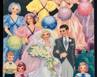 Wedding of the Paper Dolls - Designed by Lucille Webster -