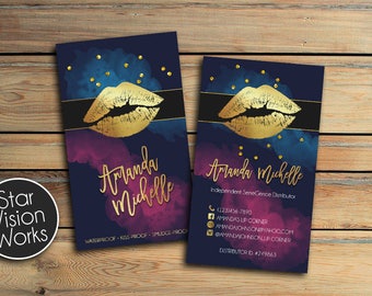 LipSense Business Cards - SeneGence International - LipSense - Distributor - Lipsense