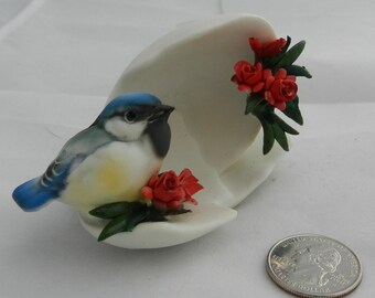 Vintage Capo di Monte Blue Bird