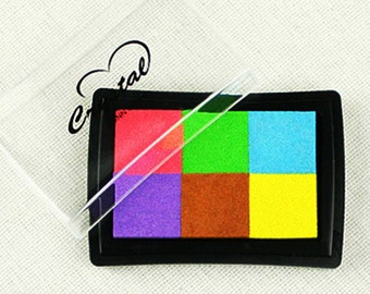 6 Colors Water-Based Ink Pad Ver. 02 (3 x 2.2in)