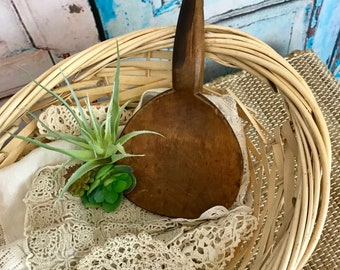 Antique Primitive Wood Butter Paddle| Vintage Wooden Butter Spoon| Free Shipping