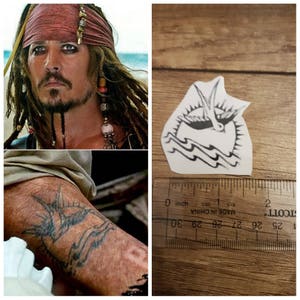 Jack Sparrow pirates of caribean tattoo johnny depp