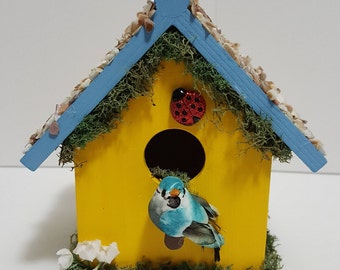 Hand Painted, Hand Decorated Birdhouse