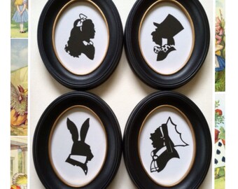 Alice in Wonderland Silhouette Set