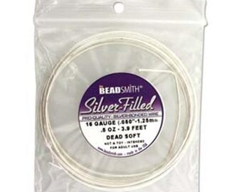WIRE Silver filled DEAD SOFT 16 Gauge Beadsmith