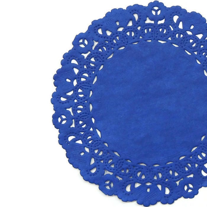 SAPPHIRE BLUE Paper Doilies 4 5 6 8