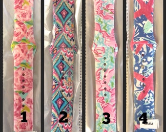Lilly Pulitzer Inspired Apple Bands