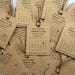 Magnetic Tags Save the date Calendar with twine