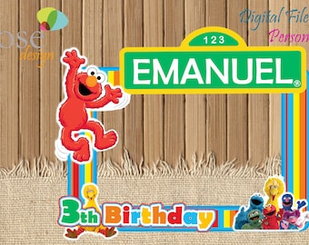 Sesame Street Photo Booth / Sesame Street Party / Birthday Backdrops / Birthday Photo Booths / Sesame Street Birthday / Elmo Birthday party