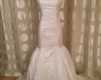 Floral Brocade Wedding Gown