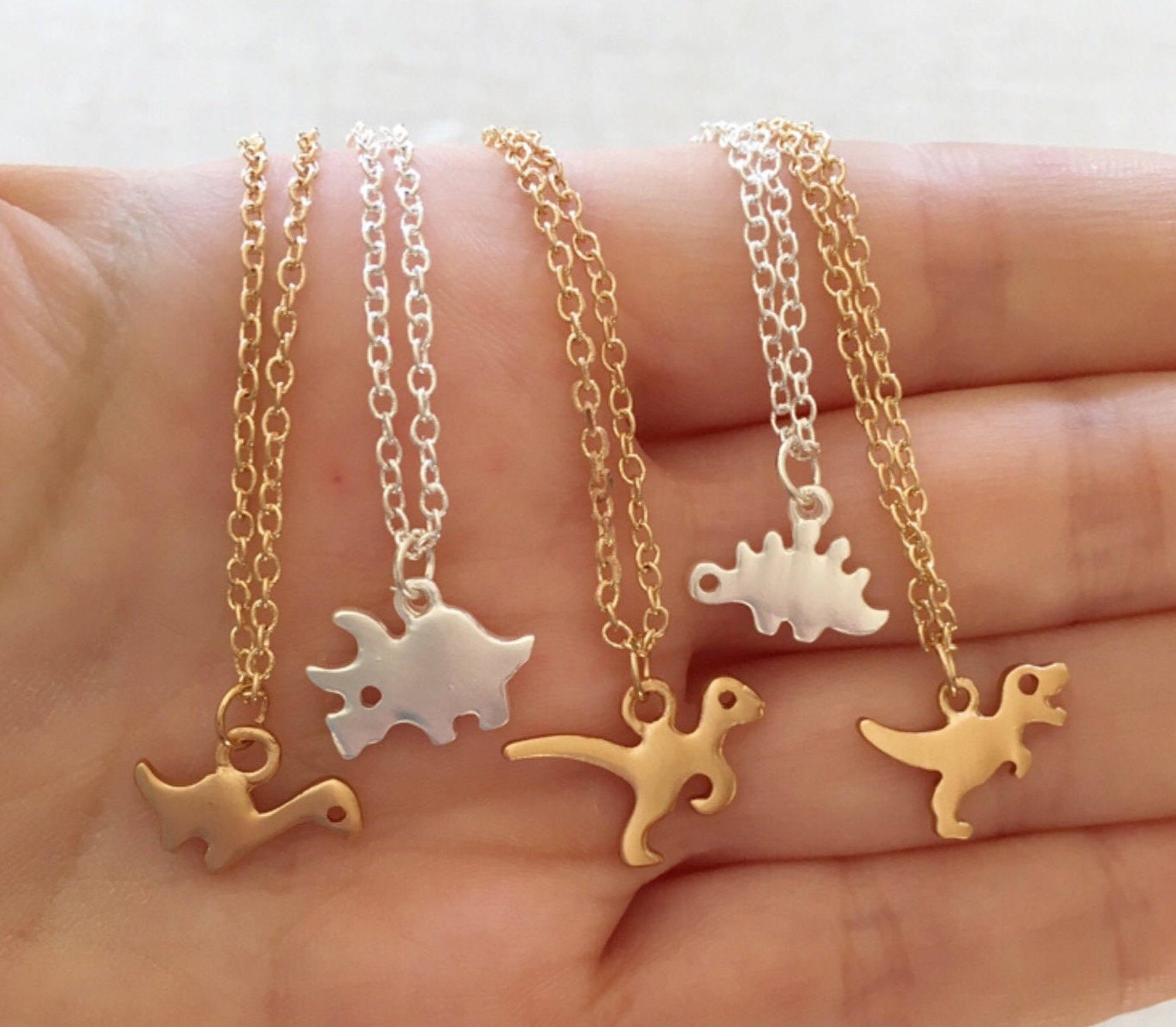 Dinosaur Necklaces /Minimalist Jewelry/ TRex Necklace/ Zooz