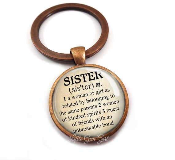 Sister Key Chain Sister Keychain Dictionary Definition 1