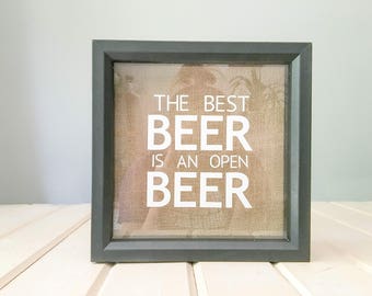 Beer Cap Shadow Box