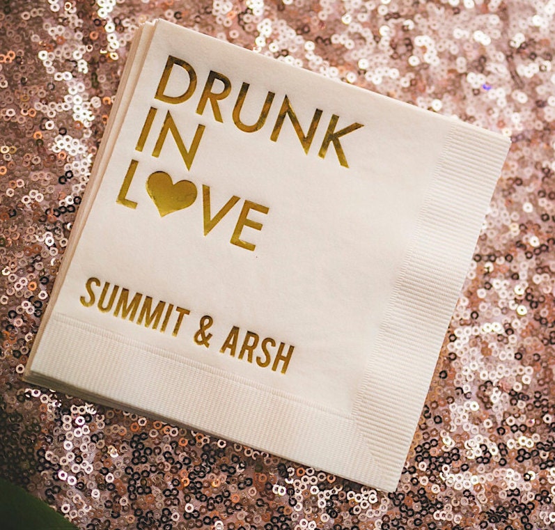 100 Personalized Napkins Personalized Napkins Engagement