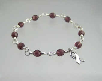 Purple Awareness Bracelet
