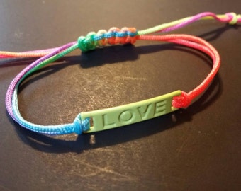 Green Love Bracelet, Neon Love Bracelet