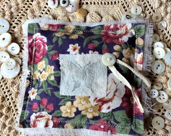 Shabby Floral Lavender Sachet Mother's Day Butterfly Cottage Farmhouse Decor