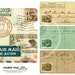 Vintage Airmail Journal Pocket and Tags