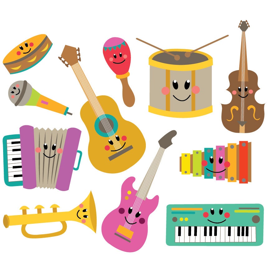 Musical instruments for kids. Мультяшные музыкальные инструменты. Цветные музыкальные инструменты. Наклейки музыкальные инструменты. Музыкальные инструменты с глазками.