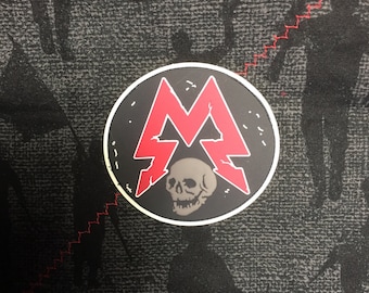 Skull M pvc patch with hook and loop