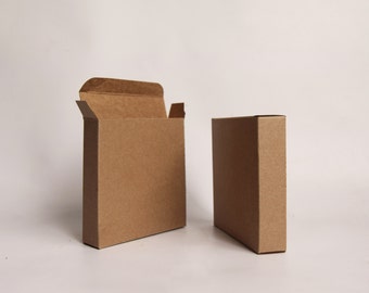 20- 4 1/2 x4 1/2 x 1 inch Kraft Gift Boxes -Kraft Box